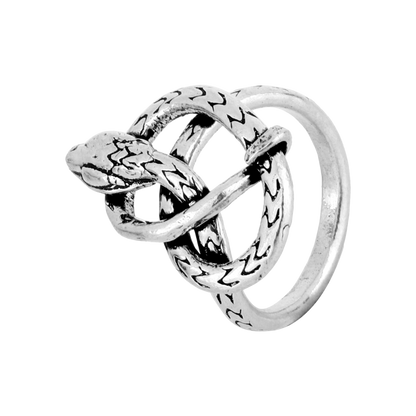 Exquisite Silver Snake Ring