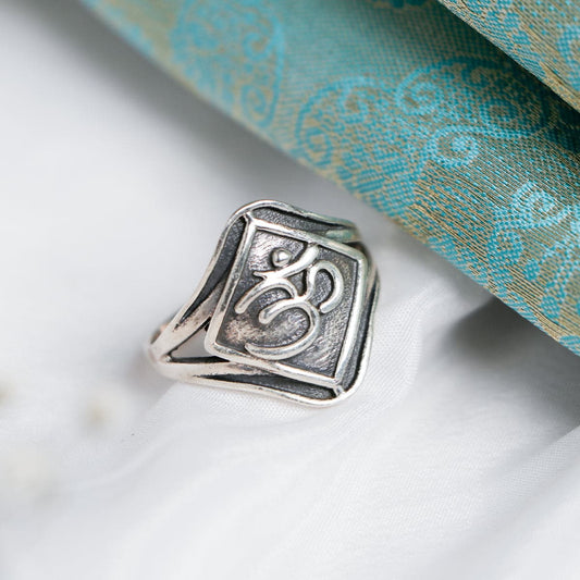 Ravishing Om Sterling Silver Ring