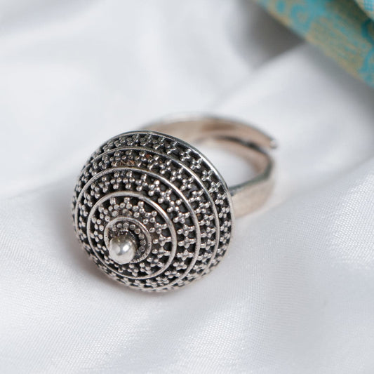 Charming Dome Silver Ring