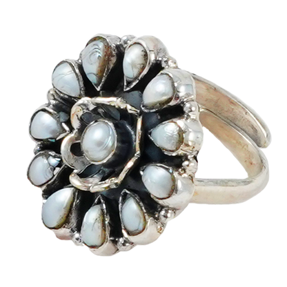 Parinita Pearls Silver Ring