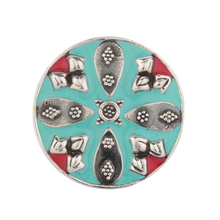 Vanessa Multicolored Enameled Silver Ring