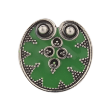 Gorgeous Green Enameled Silver Ring