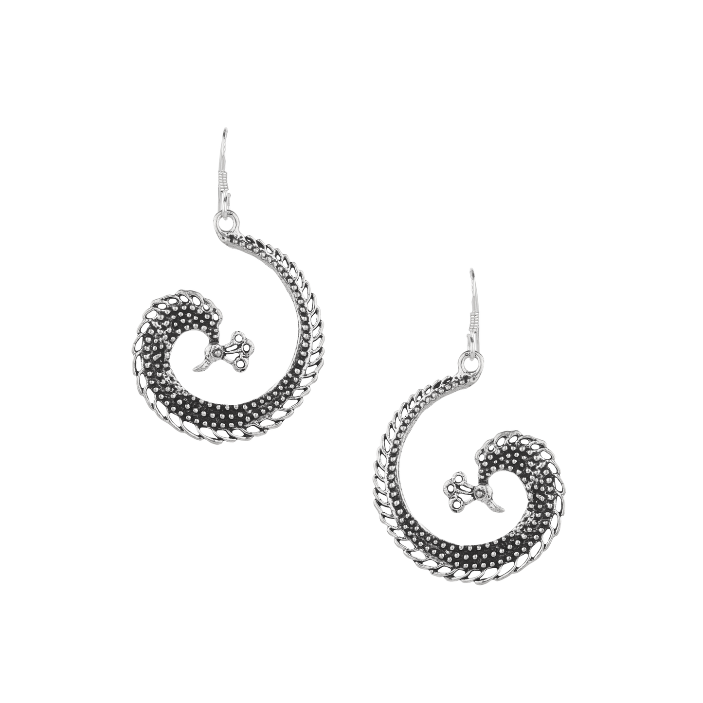 Ellana Peacock Design Silver Earrings