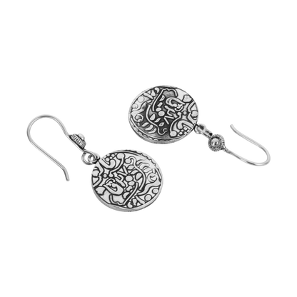 Elina Elegant Tribal Silver Earrings