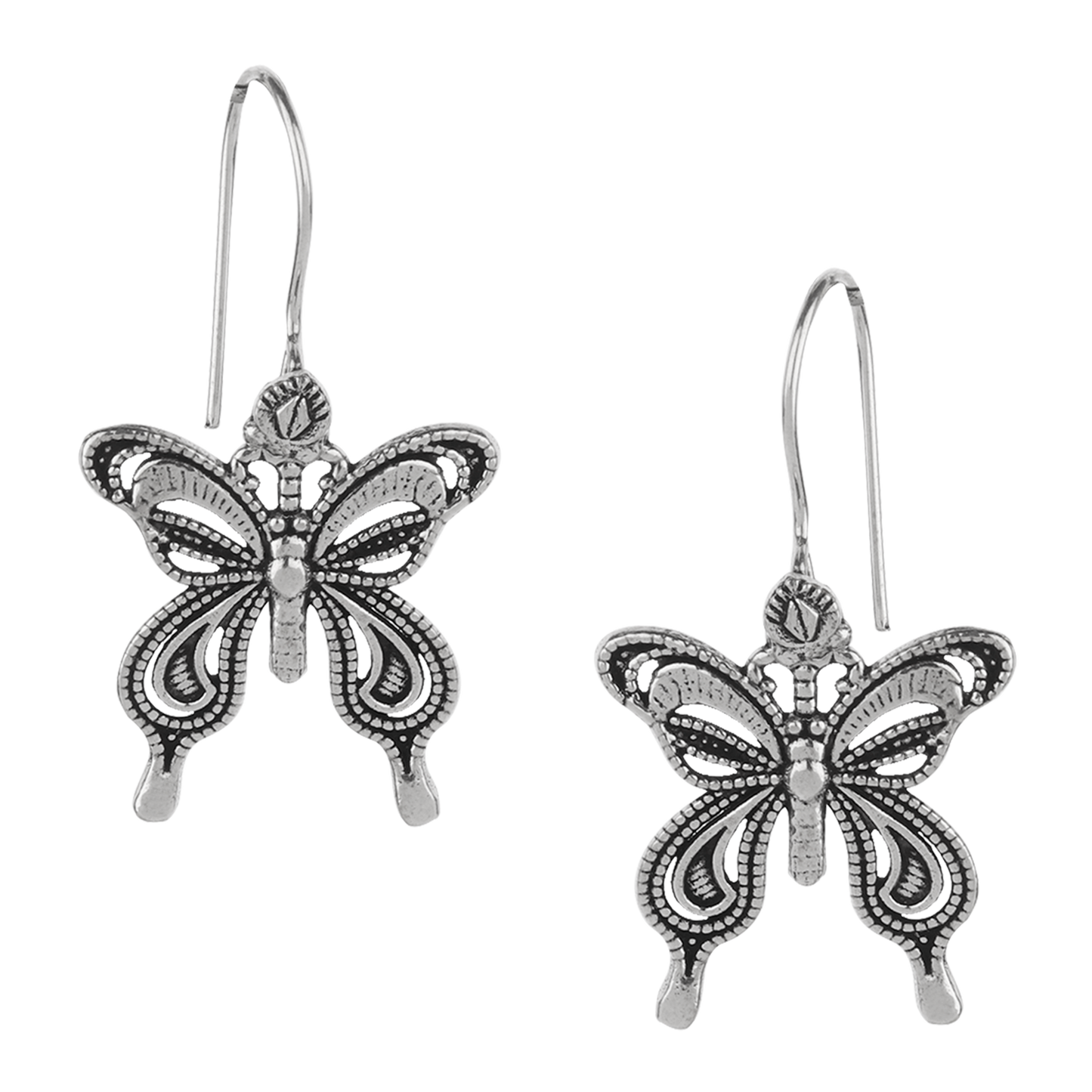 Lovely Butterfly Sterling Silver Earrings