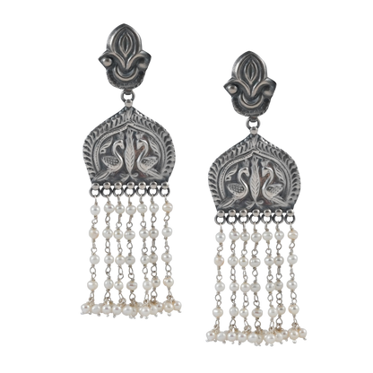 Prafula Dangler Silver Earrings