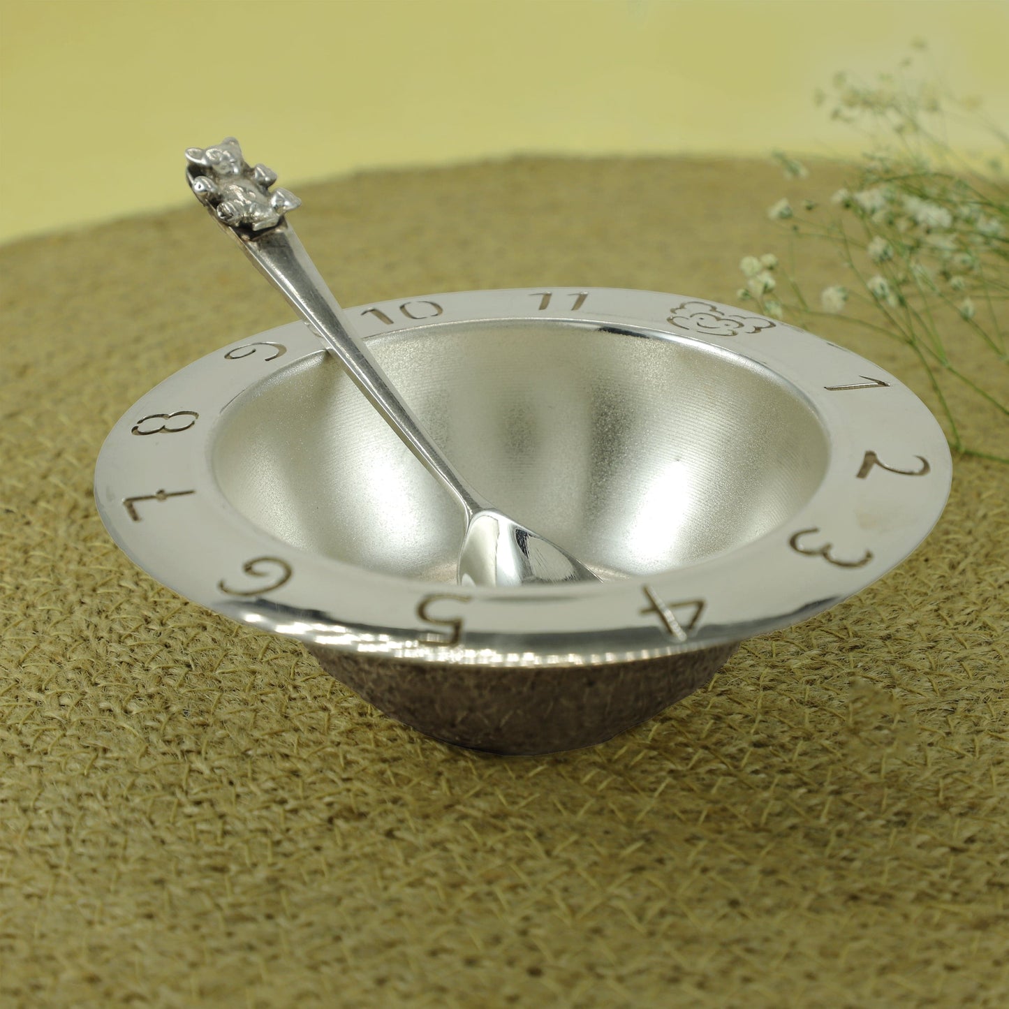 Saira Fancy Silver Bowl For Baby