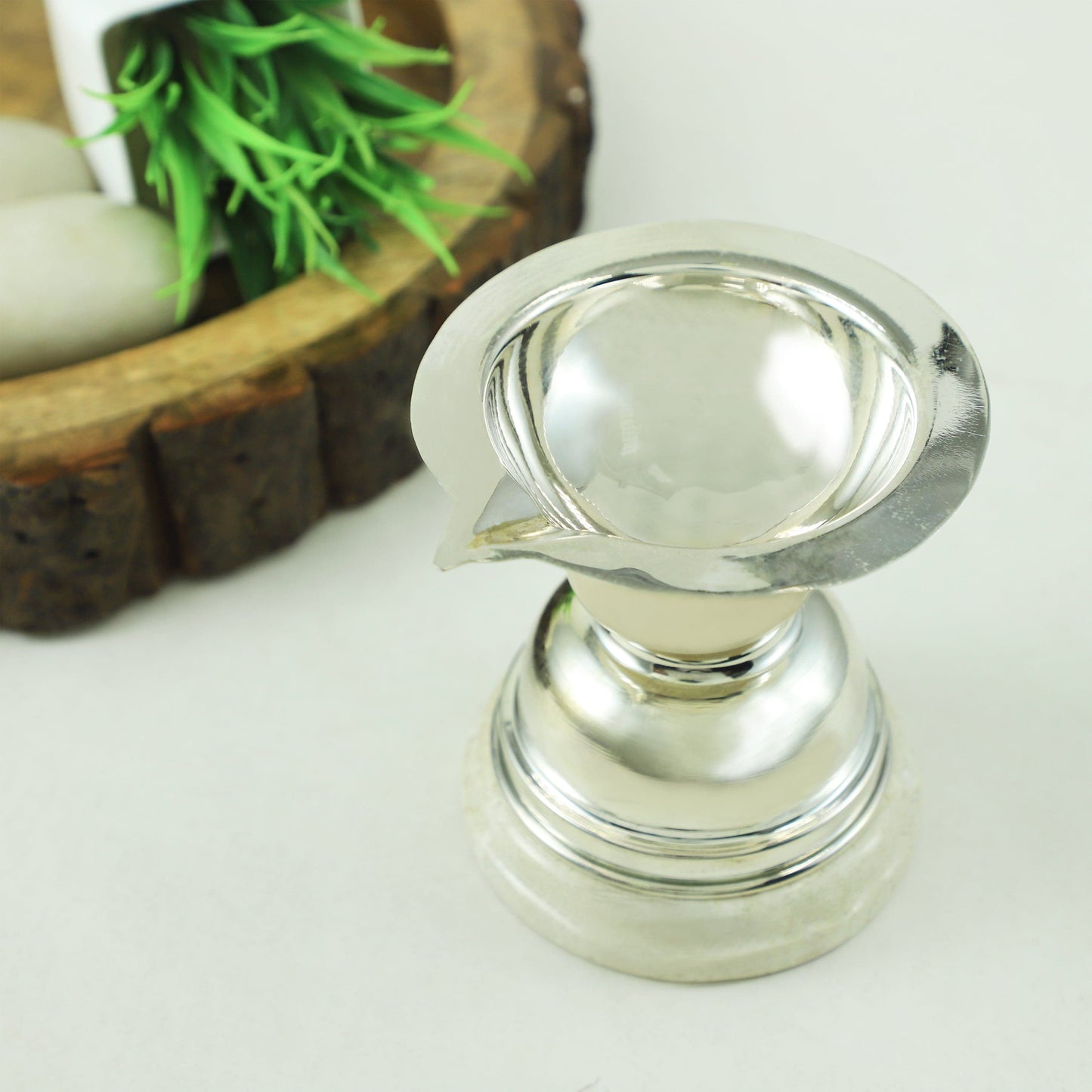 Simplistic Silver Diya