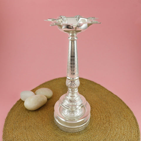 Imposing Silver Diya