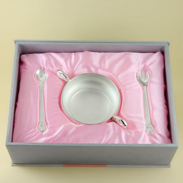 Fancy Silver Baby Gift Set