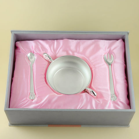 Fancy Silver Baby Gift Set