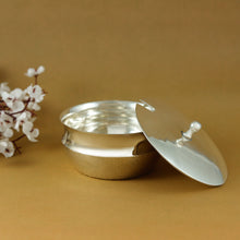 Alluring Silver Bowl With Cap