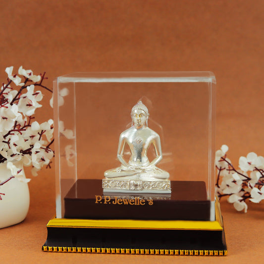 Alluring Silver Buddha Idol