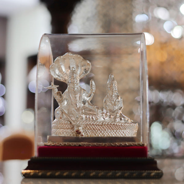Precious Laxmi Narayan Silver Idol