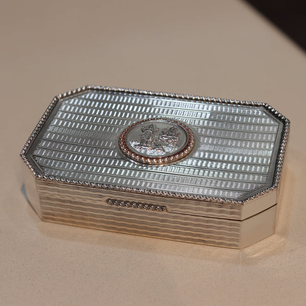 Octagon Keepsake Silver Box