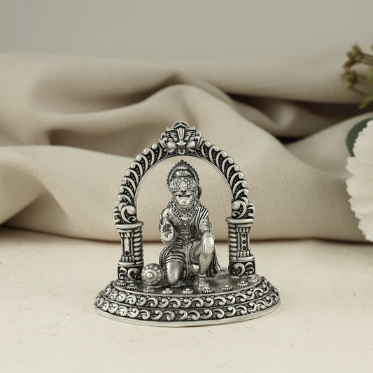 Imposing Bajrangi Silver Idol