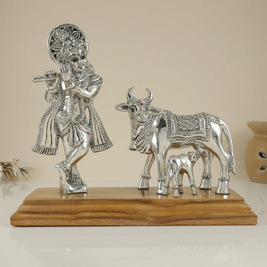 Sensational Krishna Silver Idol