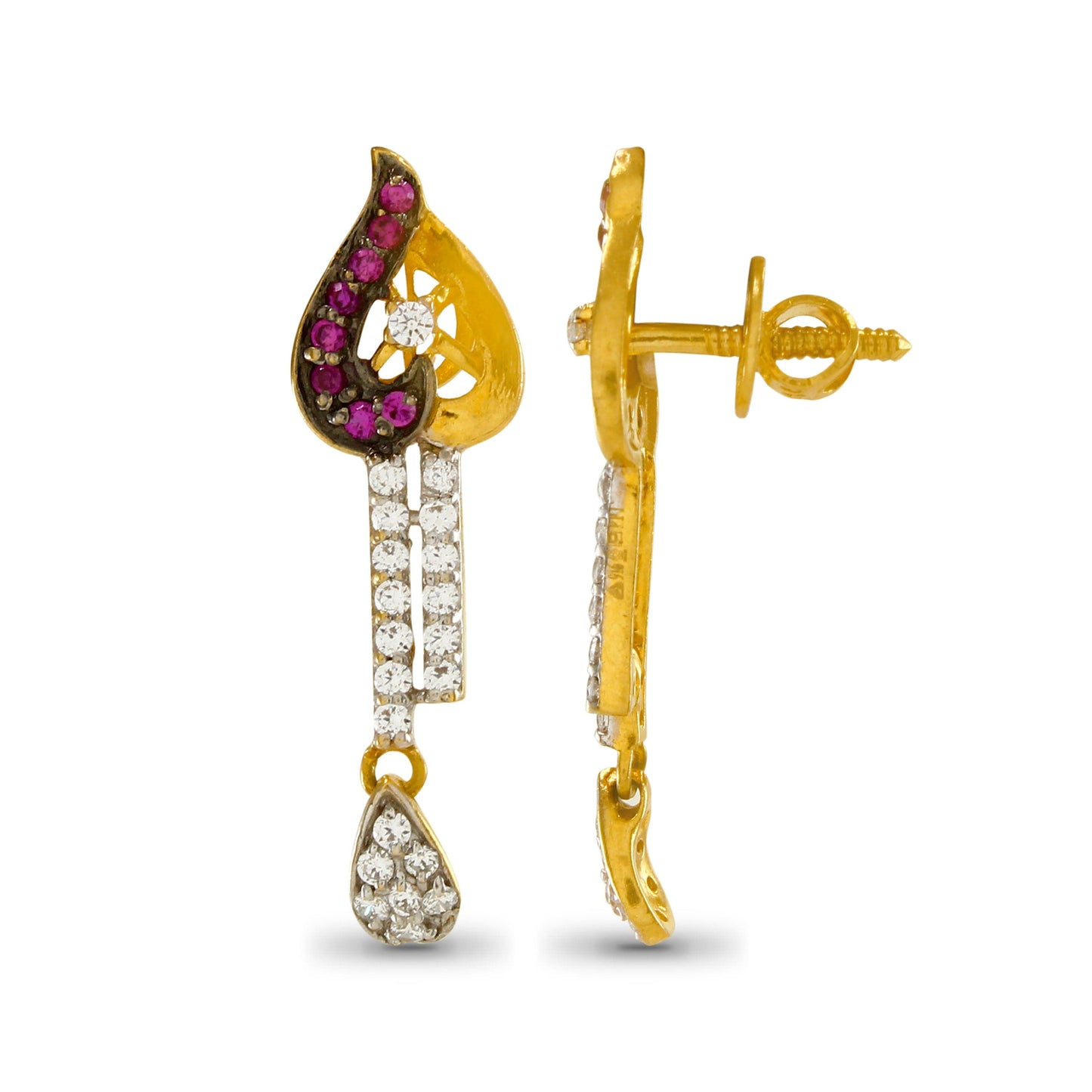 Karvika Gleaming Gold Earrings