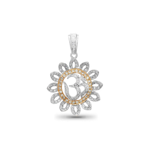 Sensational Om Diamond Pendant