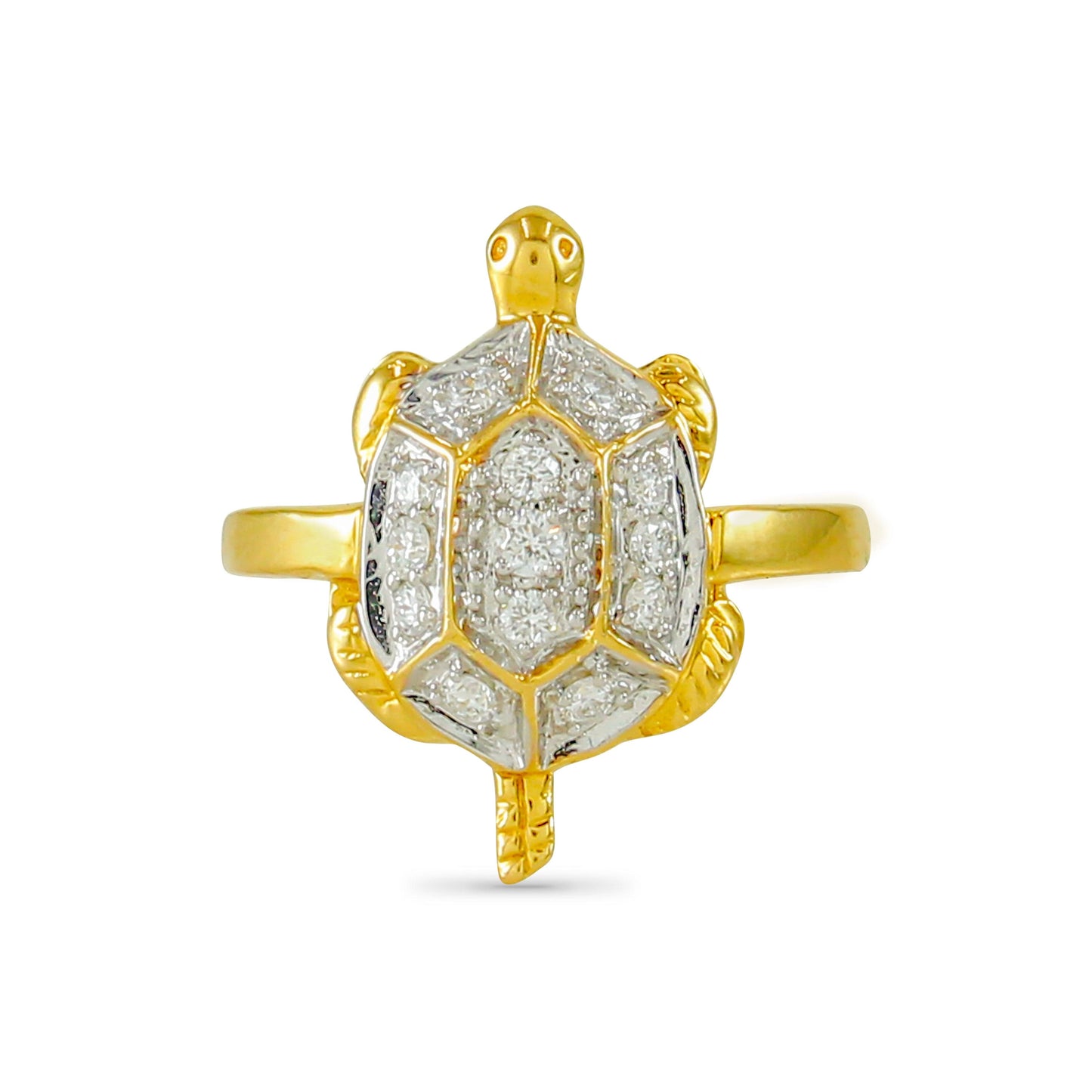 Elegant Tortoise Diamond Ring For Him