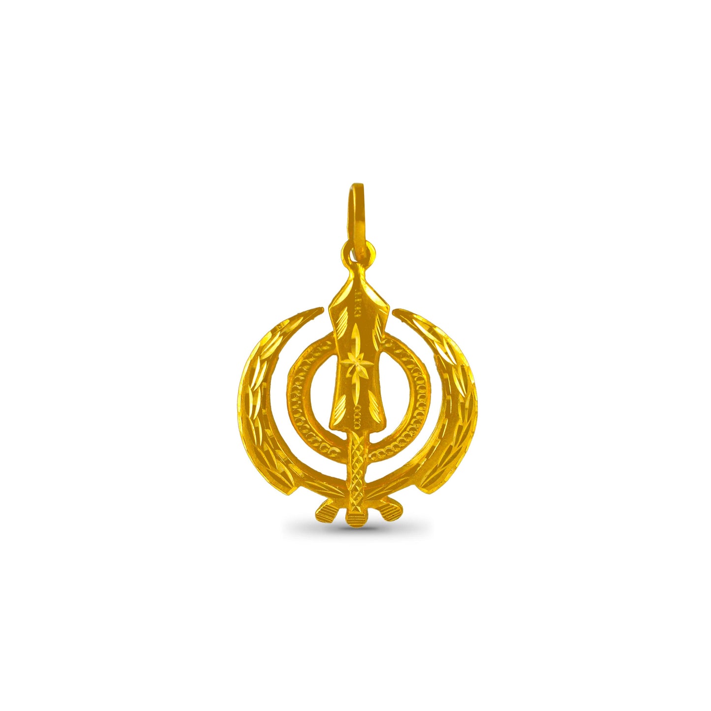 Classy Khanda Gold Pendant
