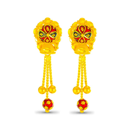 Meenu Fancy Gold Earrings