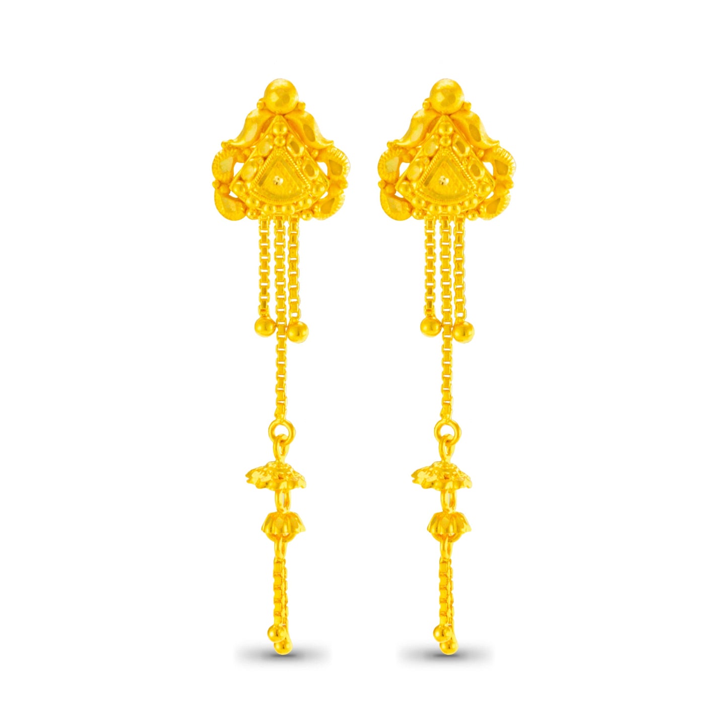 Jaylani Imposing Gold Earrings