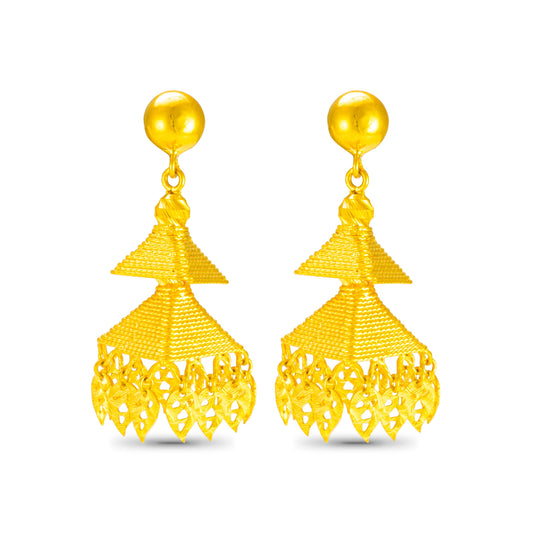 Ivya Gleaming Gold Earrings
