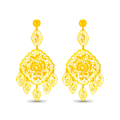 Aadanya Regal Gold Earrings