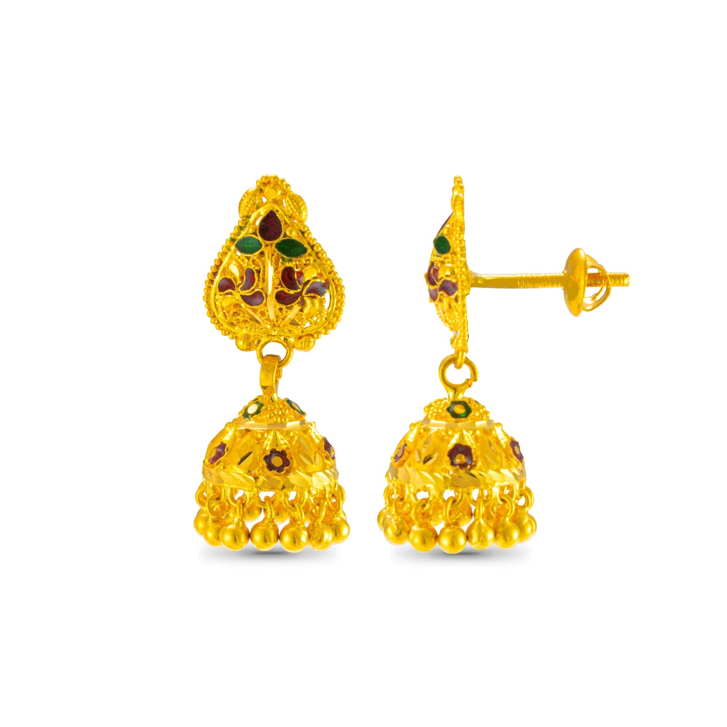 Rutika Charming Gold Earrings