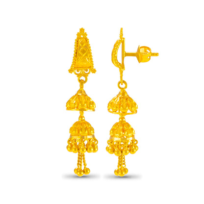 Karsha Trendy Gold Earrings