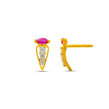 Evelyn Modern Gold Earrings