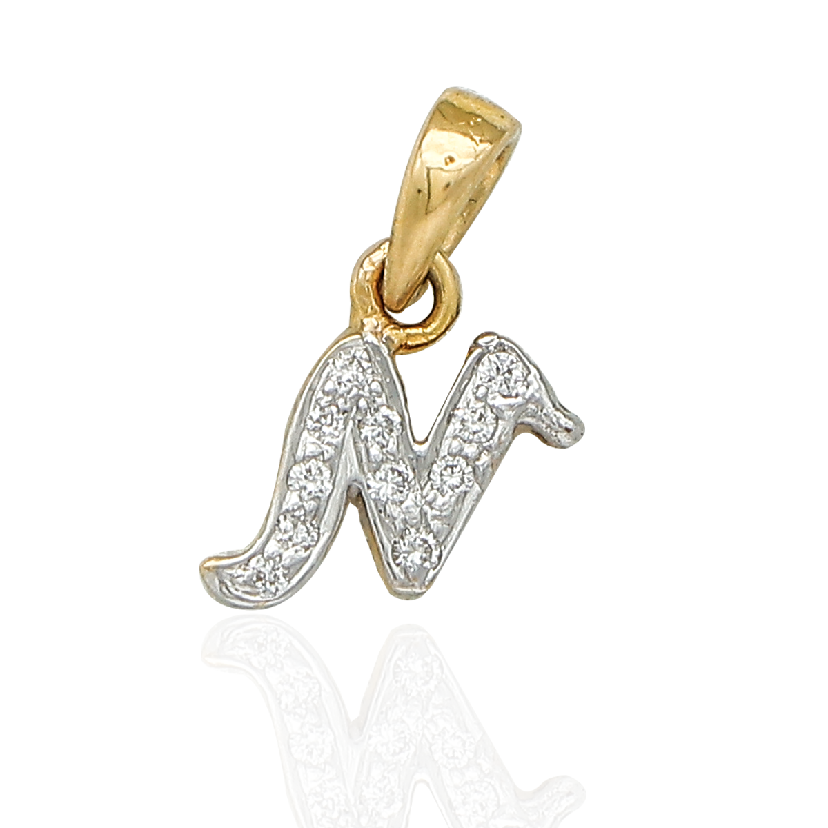 Nabobical N Gold Diamond Pendant