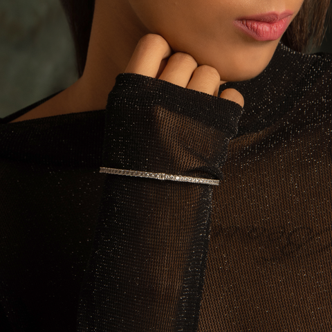 Siddhi Elantra Silver Adjustable Bangles