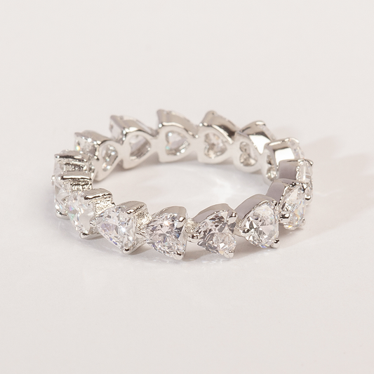 Zara Fancy Shape Swarovski Zirconia Silver Ring