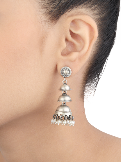 Ivana Sterling Silver Earrings With Pearl