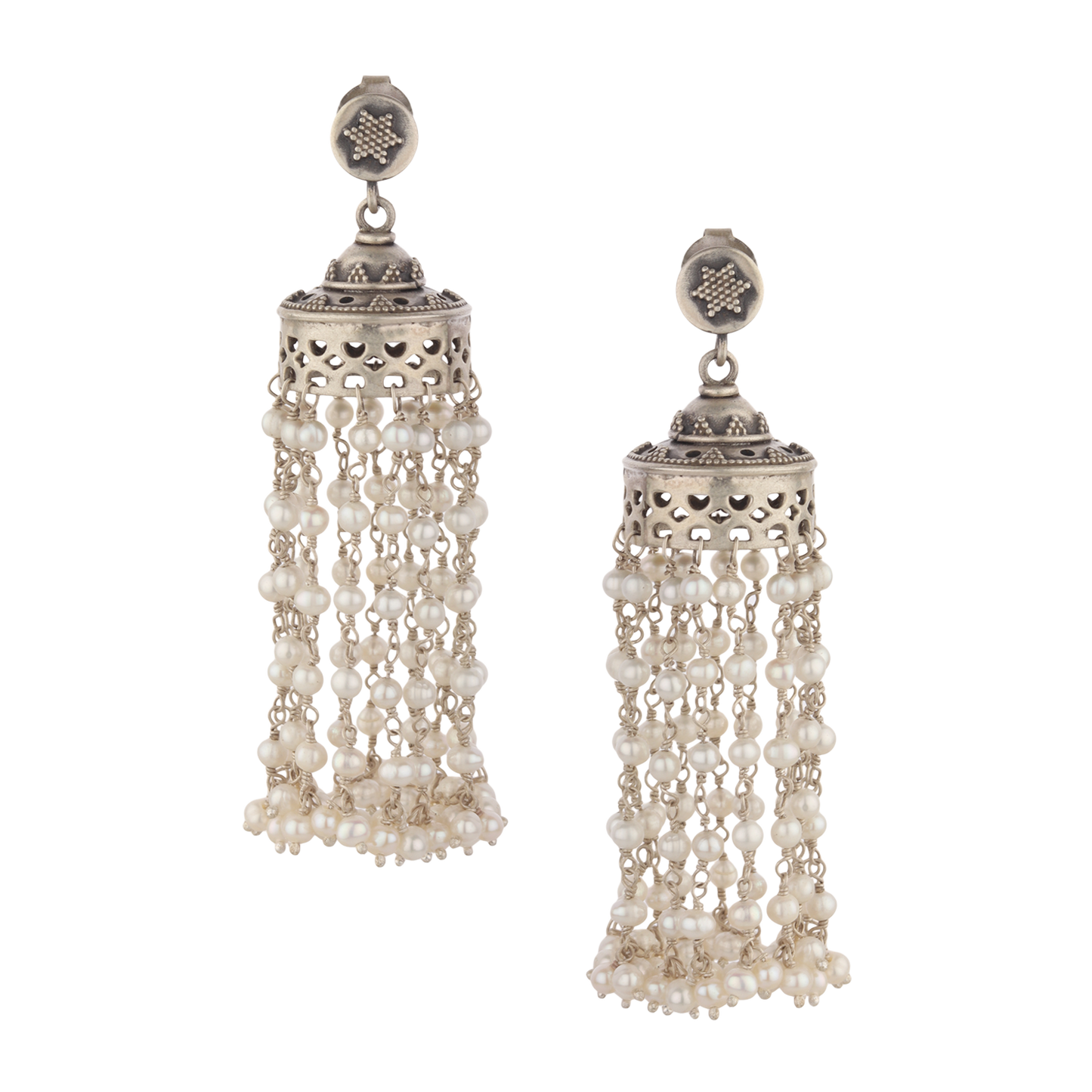 Piya Silver Earrings With Pearl