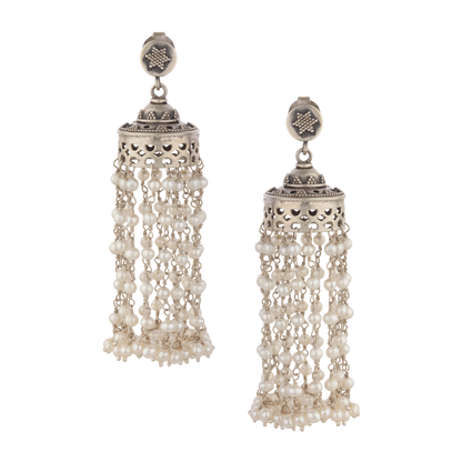 Piya Silver Earrings With Pearl