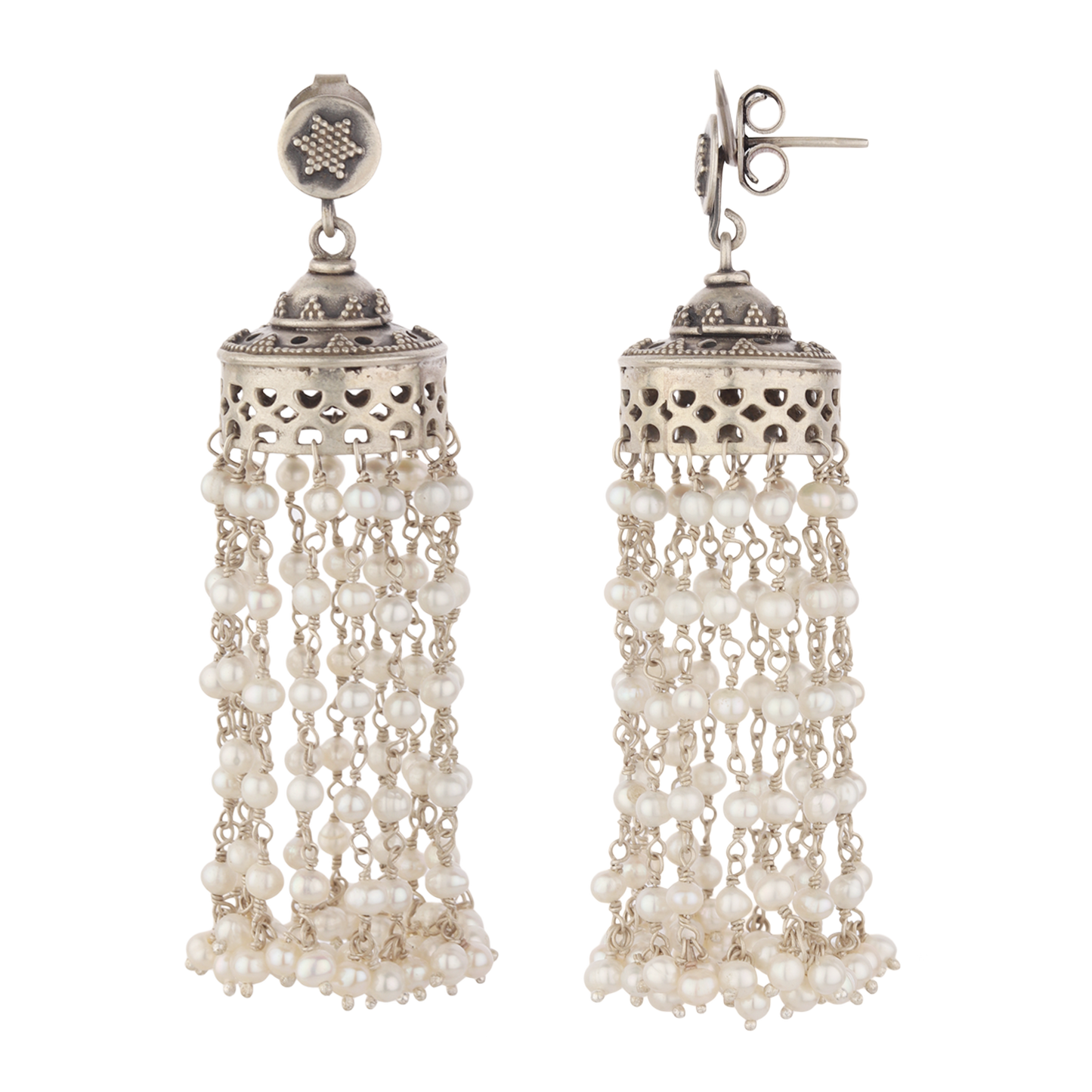 Piya Silver Earrings With Pearl