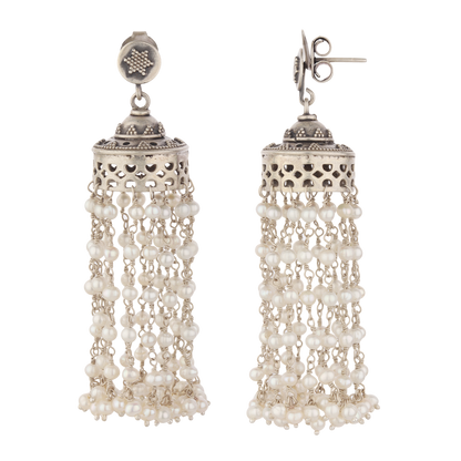 Piya Silver Earrings With Pearl