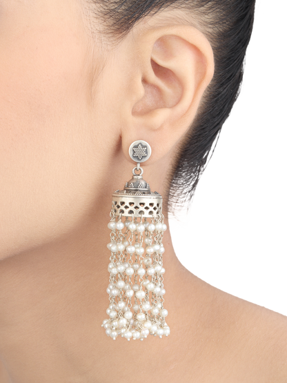 Piya Silver Earrings With Pearl