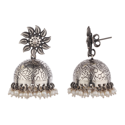 Vanya Sterling Silver Earrings With Pearl