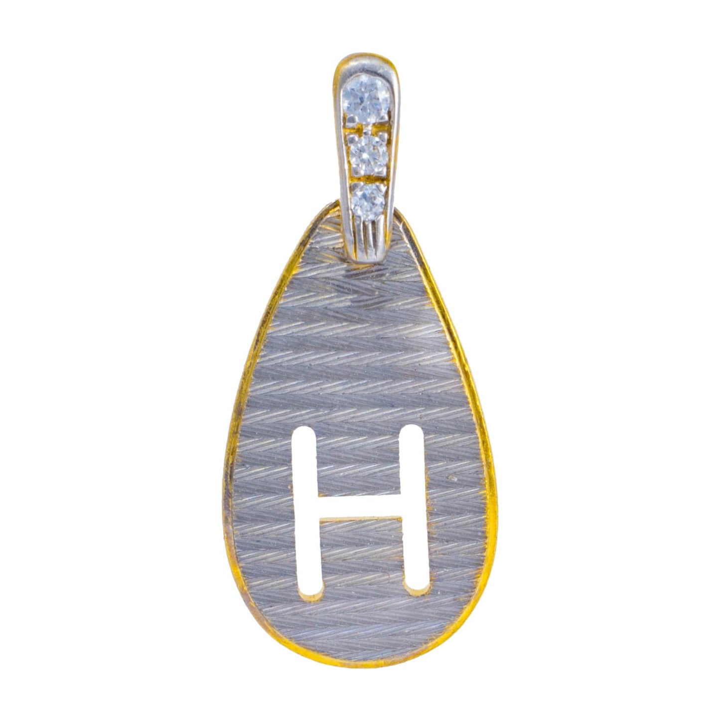 Heartly H Gold Pendant